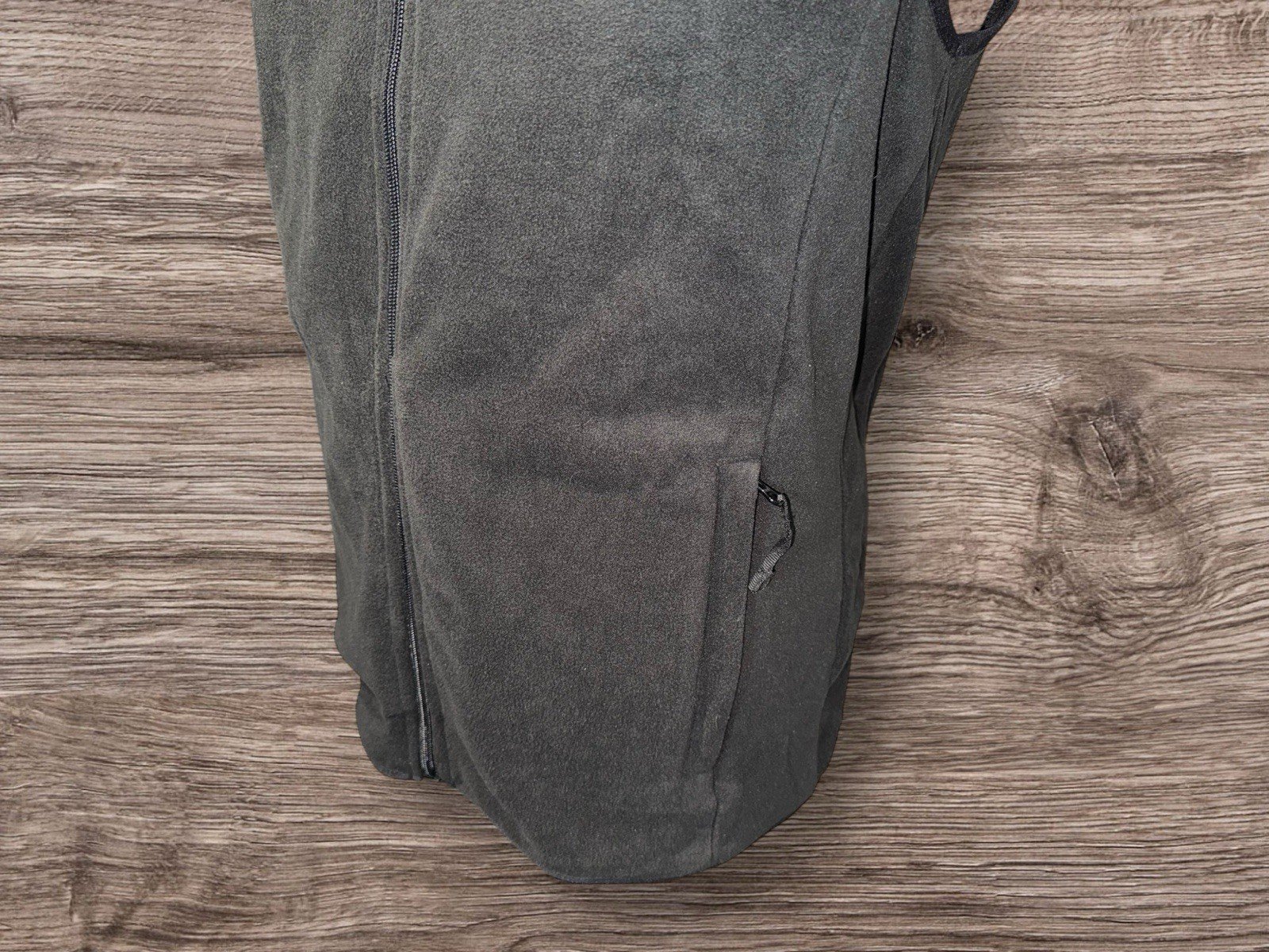 Mountain Warehouse Black Fleece Gilet Stand Up Collar Zip Pockets M