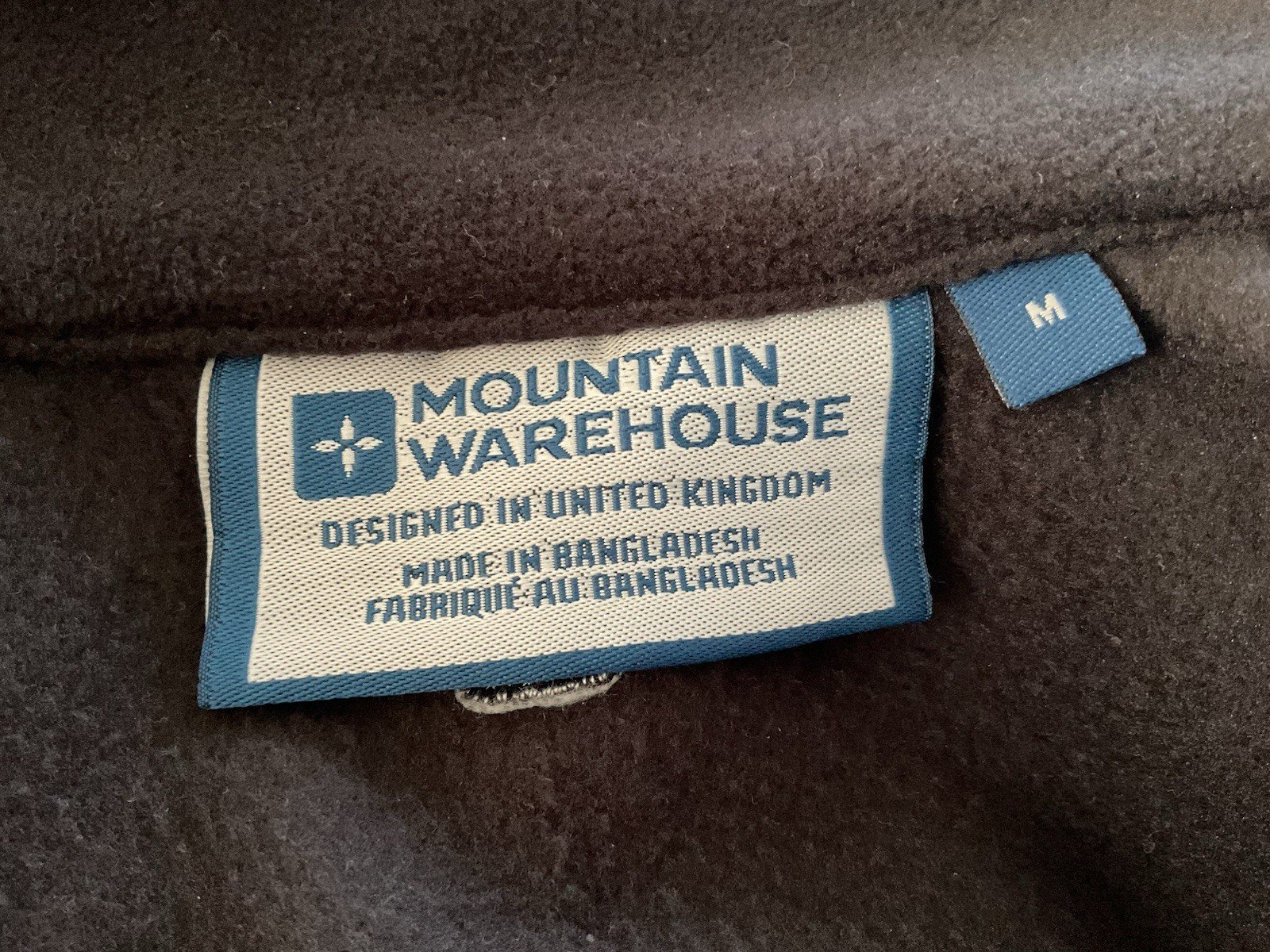 Mountain Warehouse Black Fleece Gilet Stand Up Collar Zip Pockets M