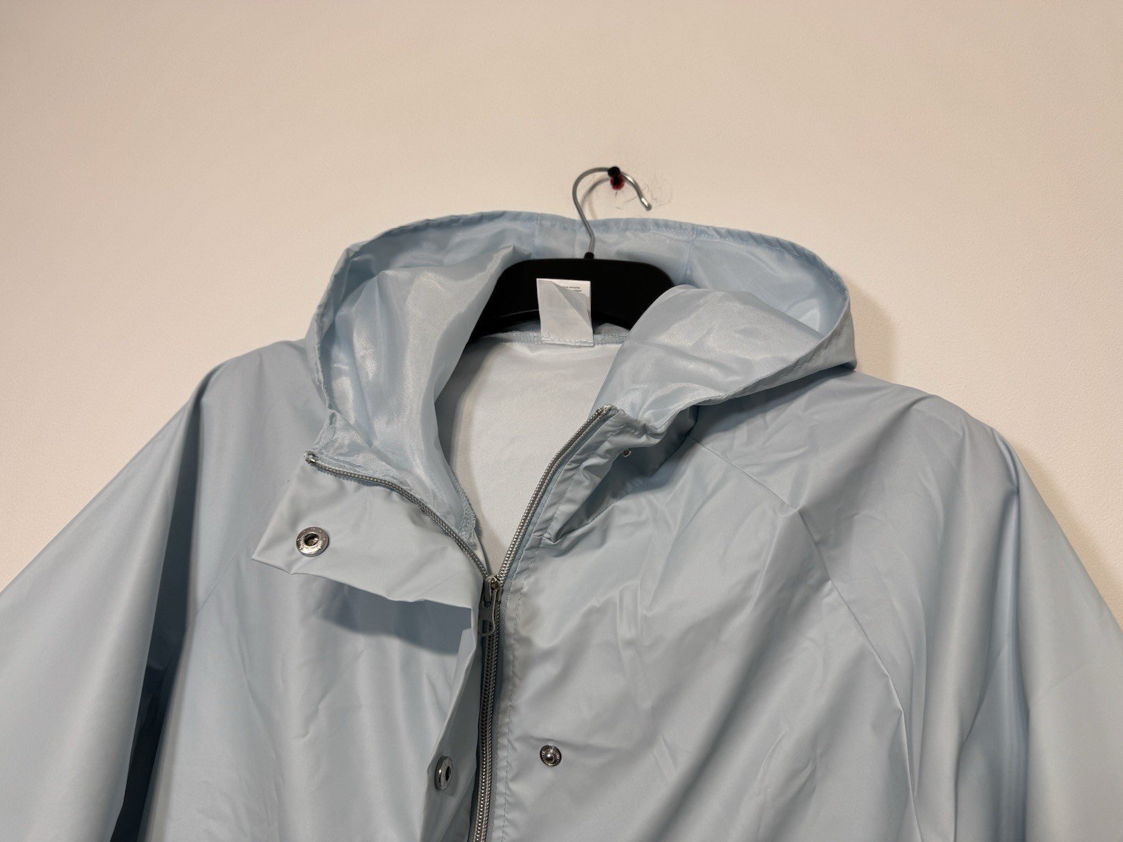 Nathalie Anderson Ice Blue Showerproof Hooded Jacket Size L