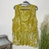 Next Lime Green Frill Hem Sleeveless Tunic Size 18