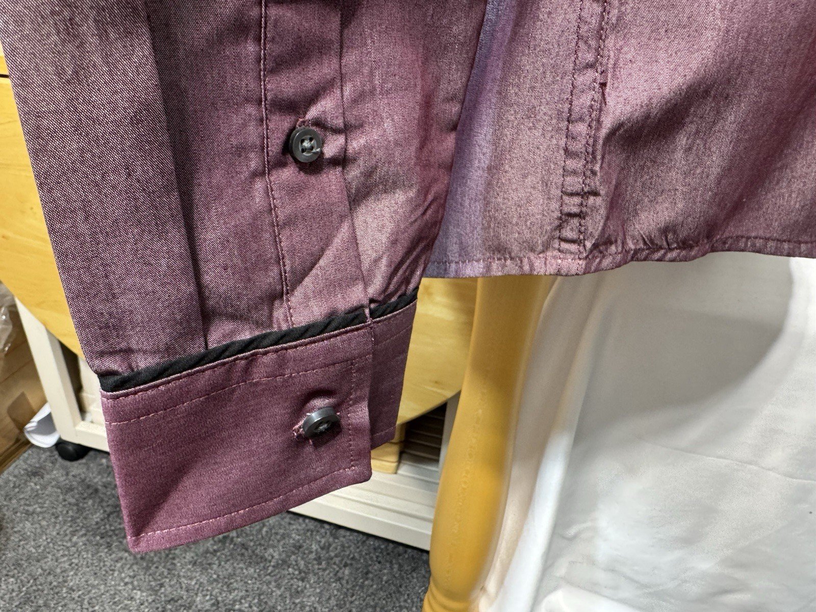 Retro Fire Purple Piped Tonic Shirt Size XL