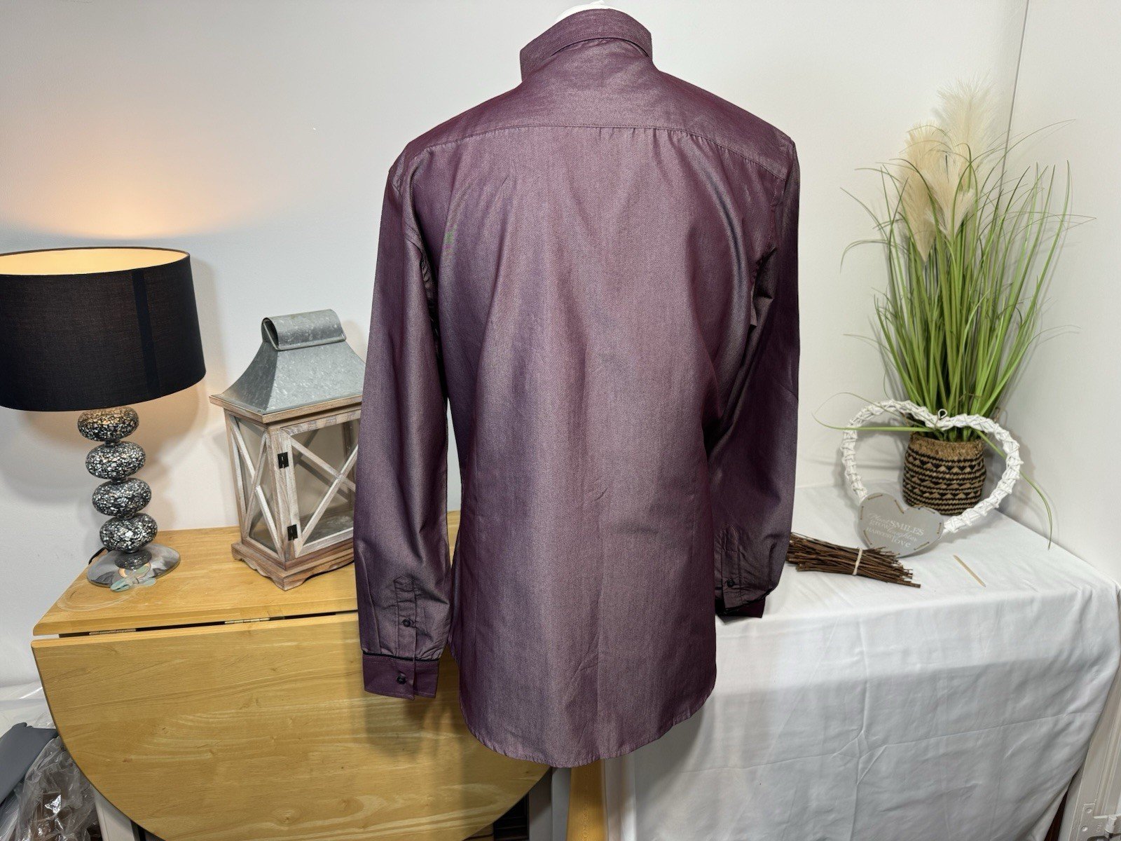 Retro Fire Purple Piped Tonic Shirt Size XL