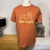 TERRACOTTA GRAPHIC SHORT SLEEVE COTTON T-SHIRT SIZE L