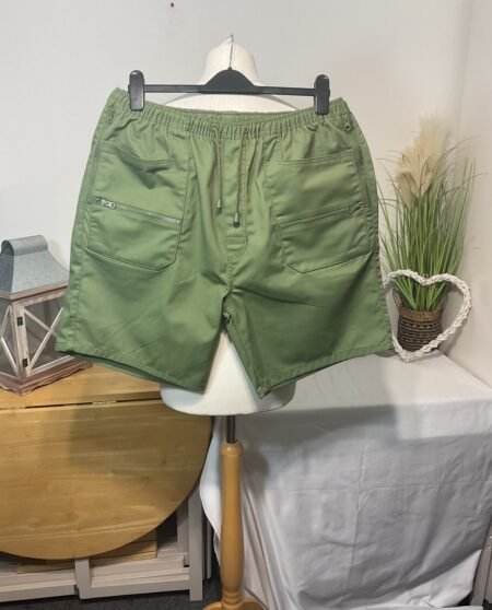 Tom Hagan Green Action Shorts Elasticated Waist Size XL