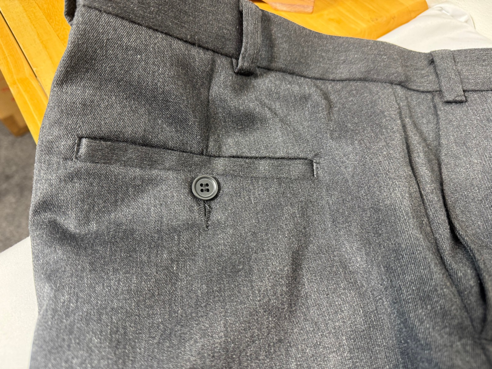 Tu Man Grey Woven Dress Trousers W38 L31