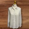 Womens Ivory Long Sleeved Button Up Blouse Size M