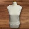 Womens New Look White Top Lace effect Bottom Sleeveless Size 10