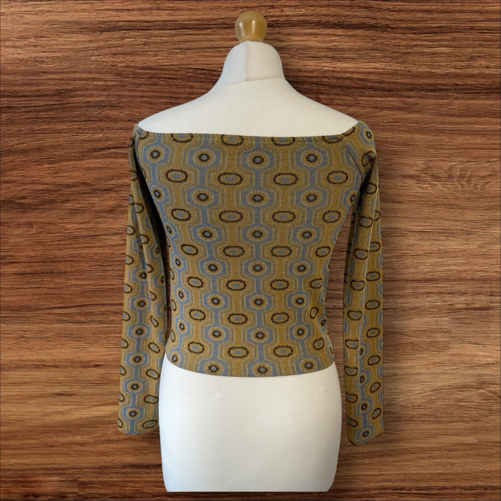 Womens Zara Long Sleeved Off The Shoulder Top Multi Coloured Size S