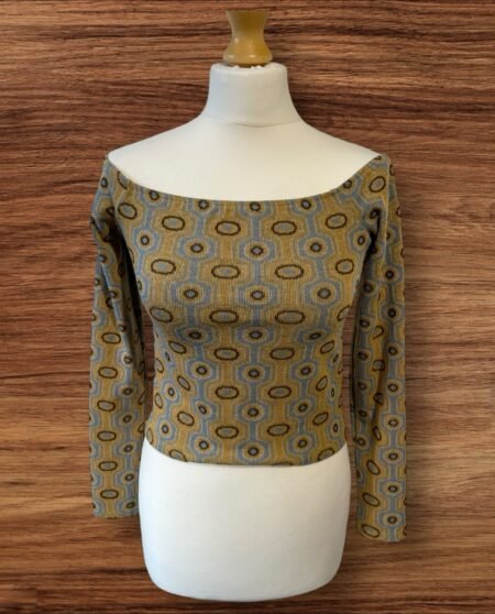 Womens Zara Long Sleeved Off The Shoulder Top Multi Coloured Size S