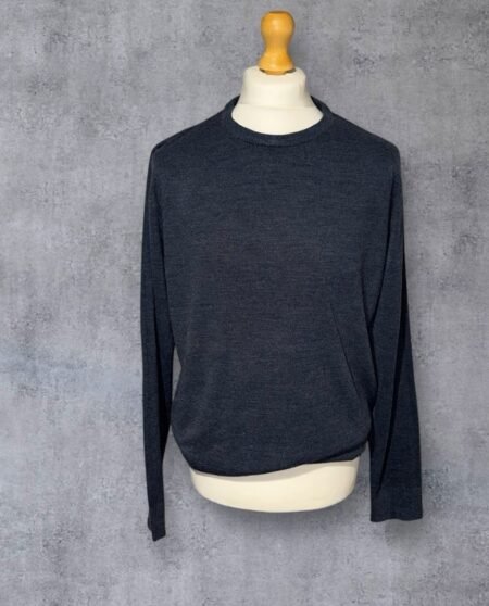 Air Force Blue Fine Soft Knit Jumper Crew Neck Long Sleeve Size XL