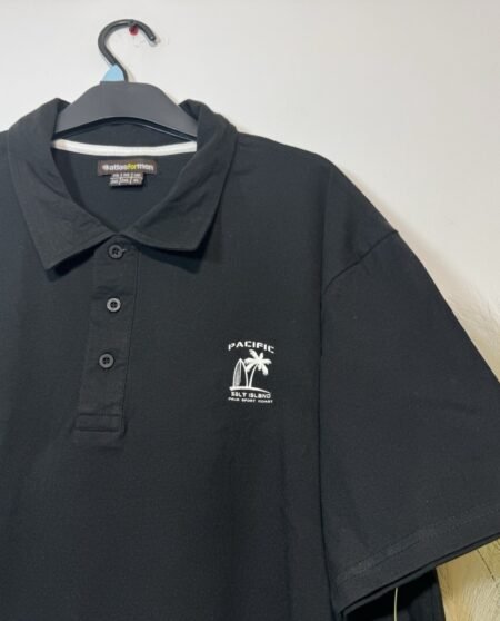 Atlas Graphic Cotton Short Sleeve Polo Shirt Size 2XL
