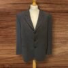 Black Blazer/jacket Button Cuffed Split Back Pockets Collar Button Thru Size 46s