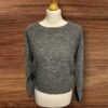 Brave Soul Grey Fleck Jumper Round Neck Long Sleeve Size S