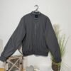 Brave Soul Sanjay Size XL Grey Lined Bomber Jacket