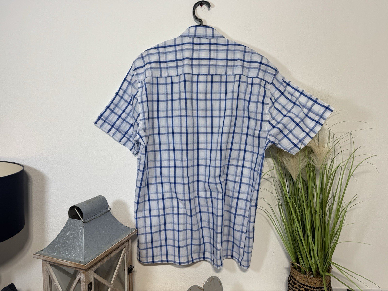 Champion Bude Check Classic Fit Short Sleeve Shirt Size L