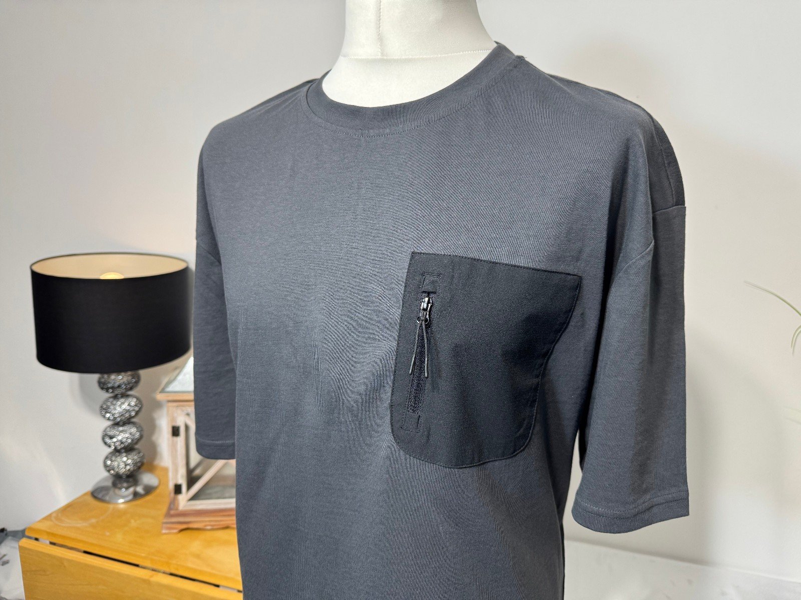 Charcoal Crew Neck T-shirt Size 2XL