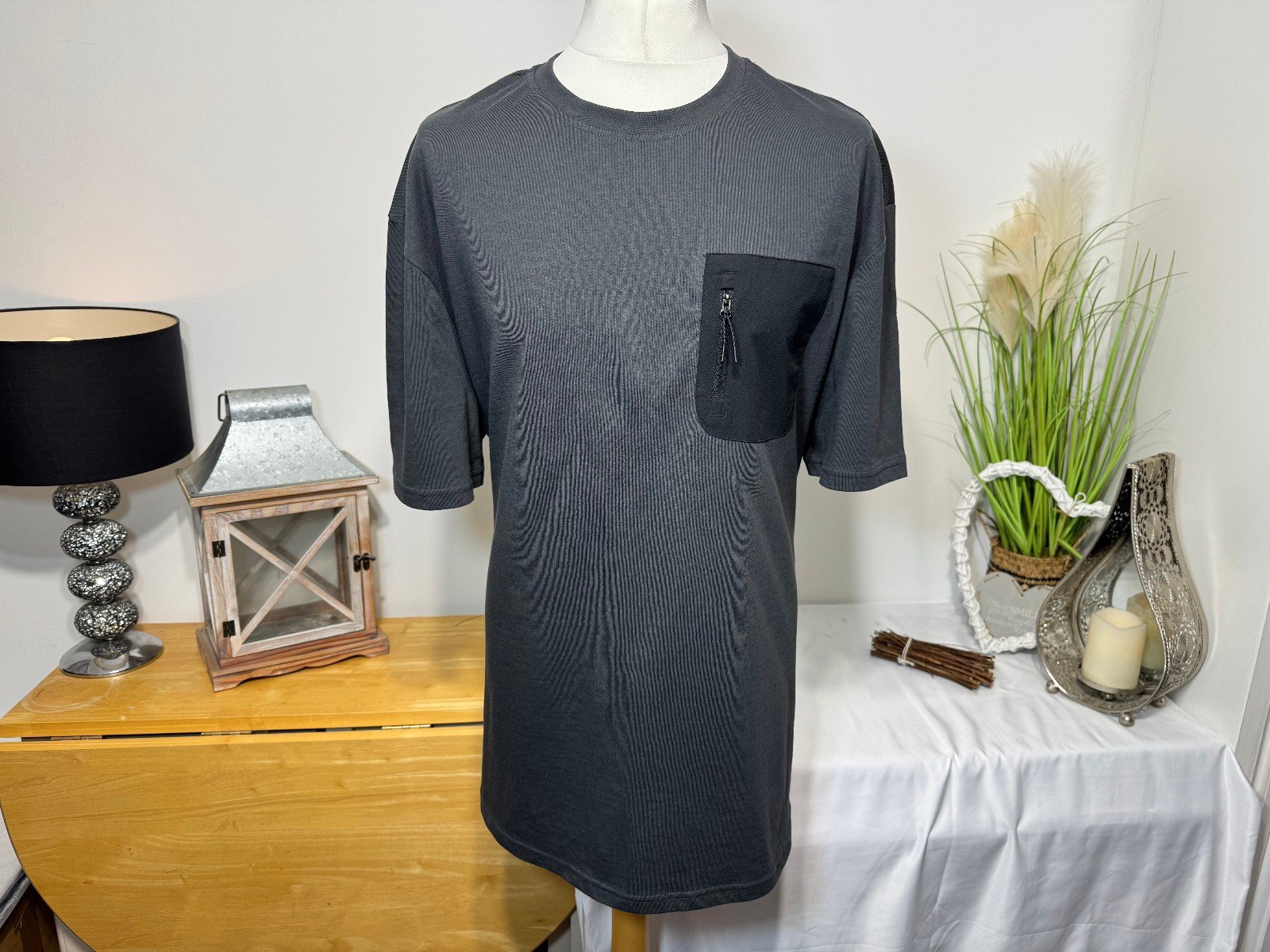 Charcoal Crew Neck T-shirt Size 2XL