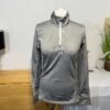 Crivit Pro Grey 1/4 Zip High Neck Ski/Snowboard Baselayer Size 12/14