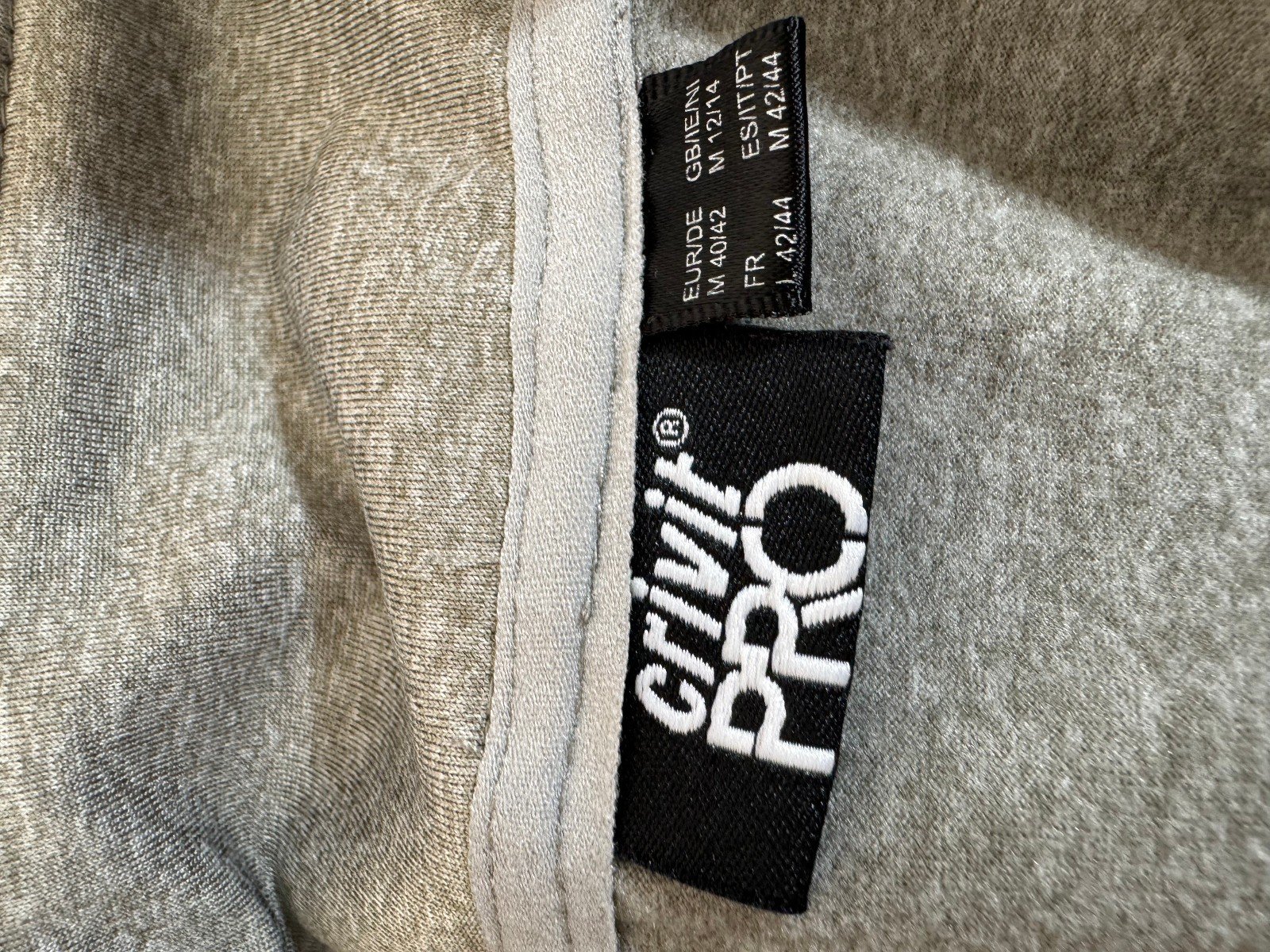 Crivit Pro Grey 1/4 Zip High Neck Ski/Snowboard Baselayer Size 12/14