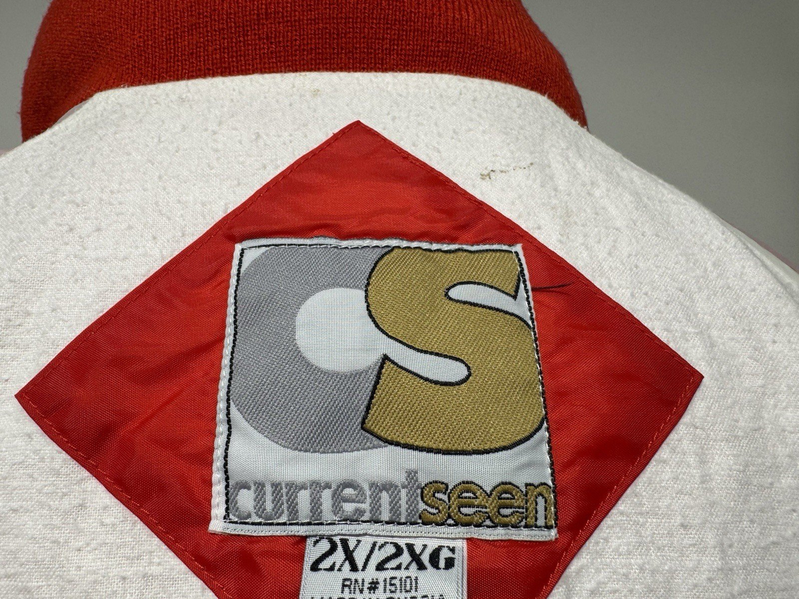 Current Seen Red Lined with hidden hood Windbreaker Jacket Size 2XL