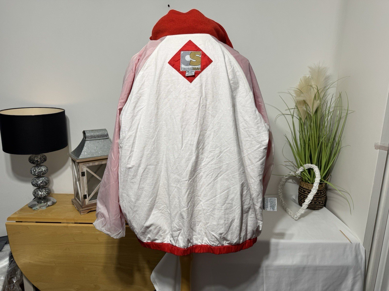 Current Seen Red Lined with hidden hood Windbreaker Jacket Size 2XL