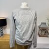H&M GREY FLECK CREW NECK JUMPER SIZE L