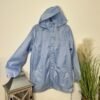 Ice blue showerproof Hooded Coat Size S