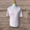 Matalan Easy Causal Wear Rose Pink Cotton T Shirt White Trim Size L