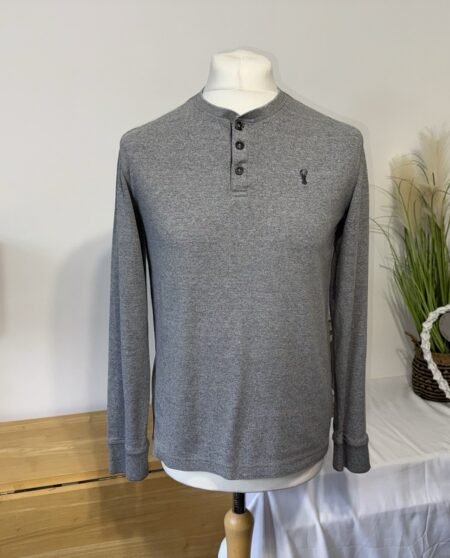 Next Grey Graphic Sweat Top Size M