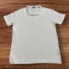 Only & Sons White Polo T Shirt Shirt Sleeves Front Motif Button Up Size XL