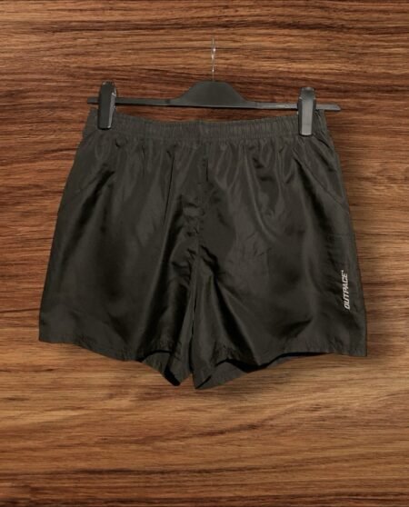 Outpace Black Gym Shorts With Lining Inside Pocket Elastic/drawstring Waist30-32