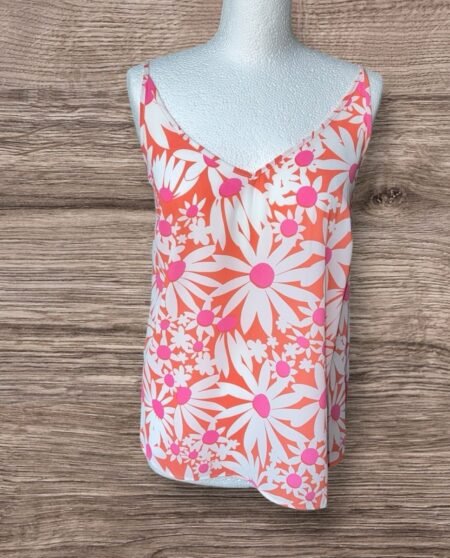 Papaya Floral Summer Fresh Cami Top Size 10