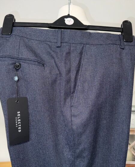 Selected Homme Blue Fleck Straight leg Trousers W42 L32