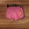 Simpsons Pink Cotton Sweat Shorts With Motif Elastic Drawstring Waist Size XS