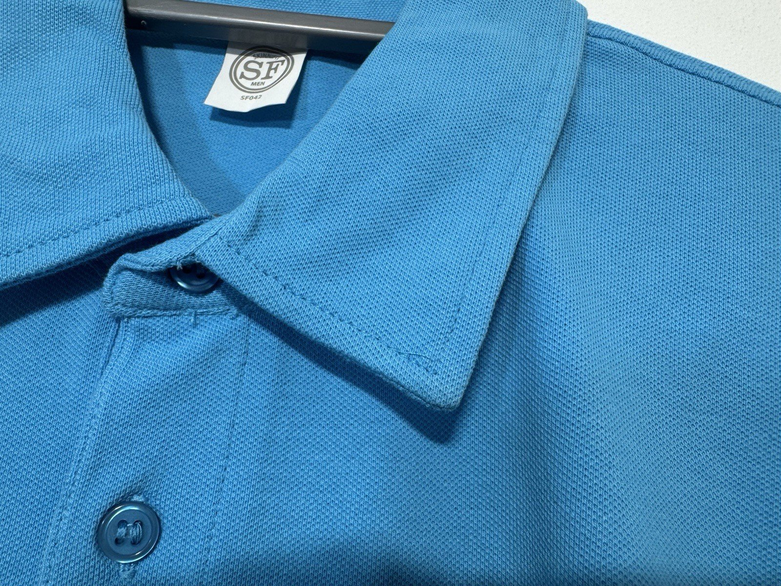 Skinnifit Sky Blue Pique Polo Top Size XL
