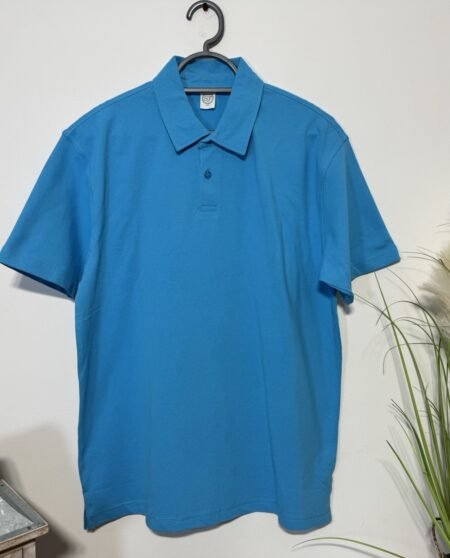 Skinnifit Sky Blue Pique Polo Top Size XL