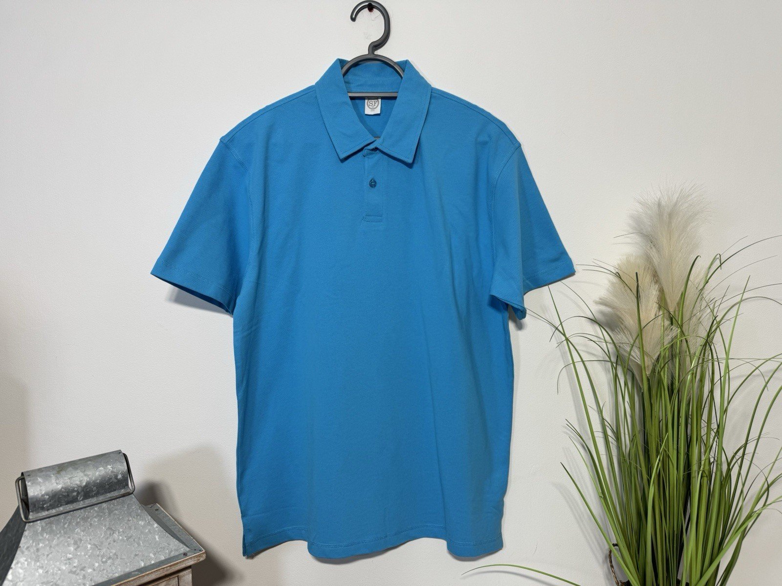 Skinnifit Sky Blue Pique Polo Top Size XL