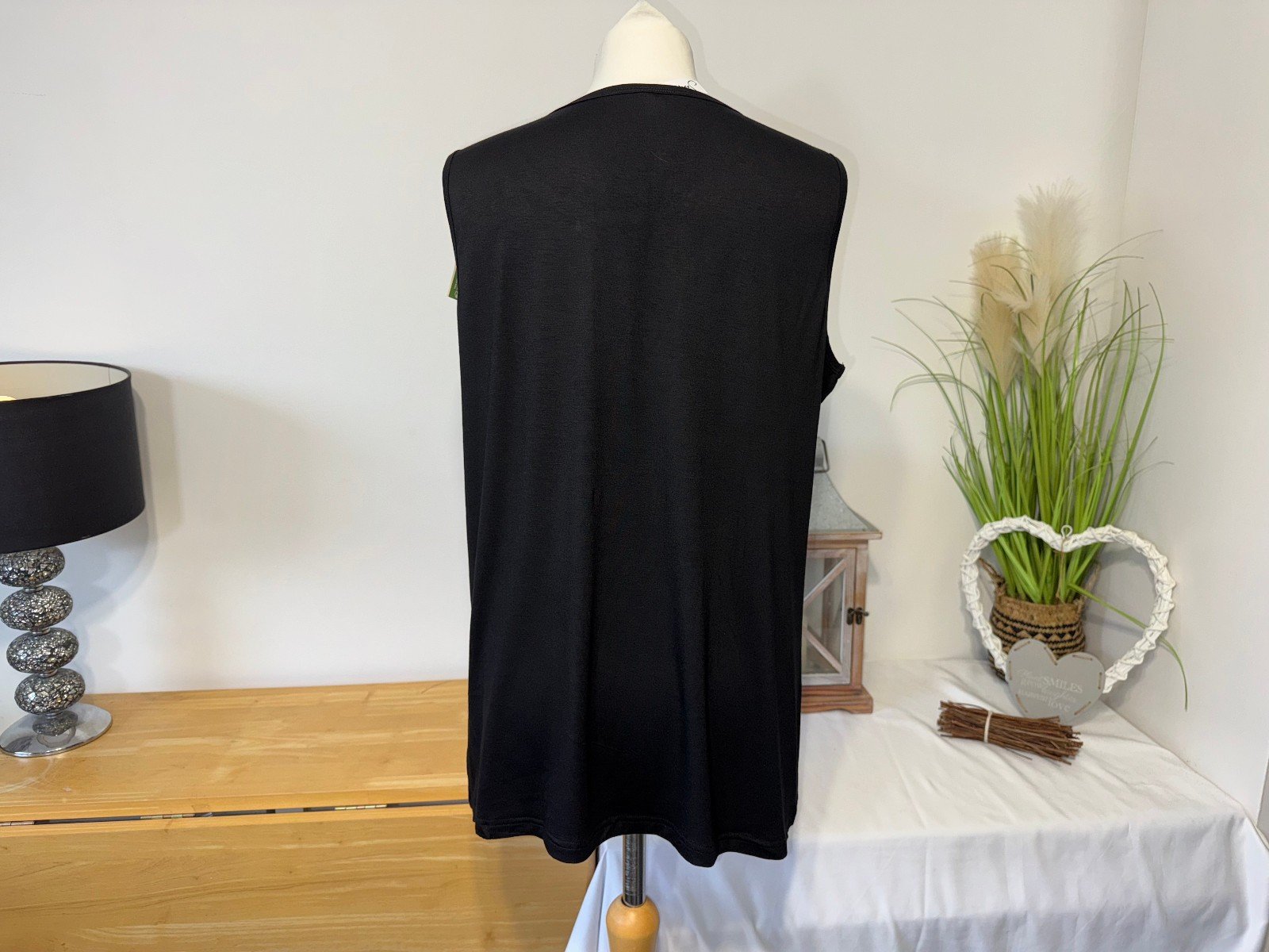Sosolism Black Relaxed Fit Breast Feeding Top Size 2XL