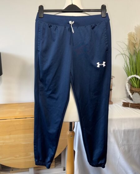 Under Armour Navy Fleece Lined Joggers Size YTH/XL Small Adult