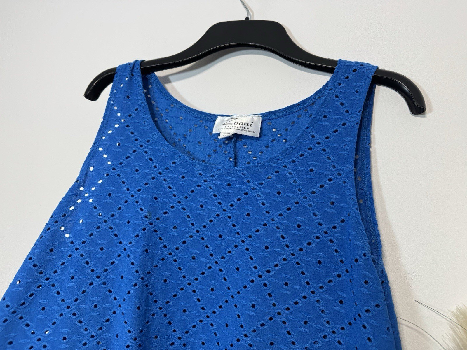 Zooni Royal Blue Broidery Anglaise Sundress Size 14