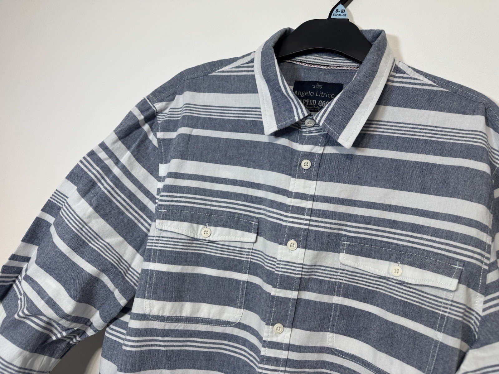 Angelo Litrico Stripe Long Sleeve Shirt Size L