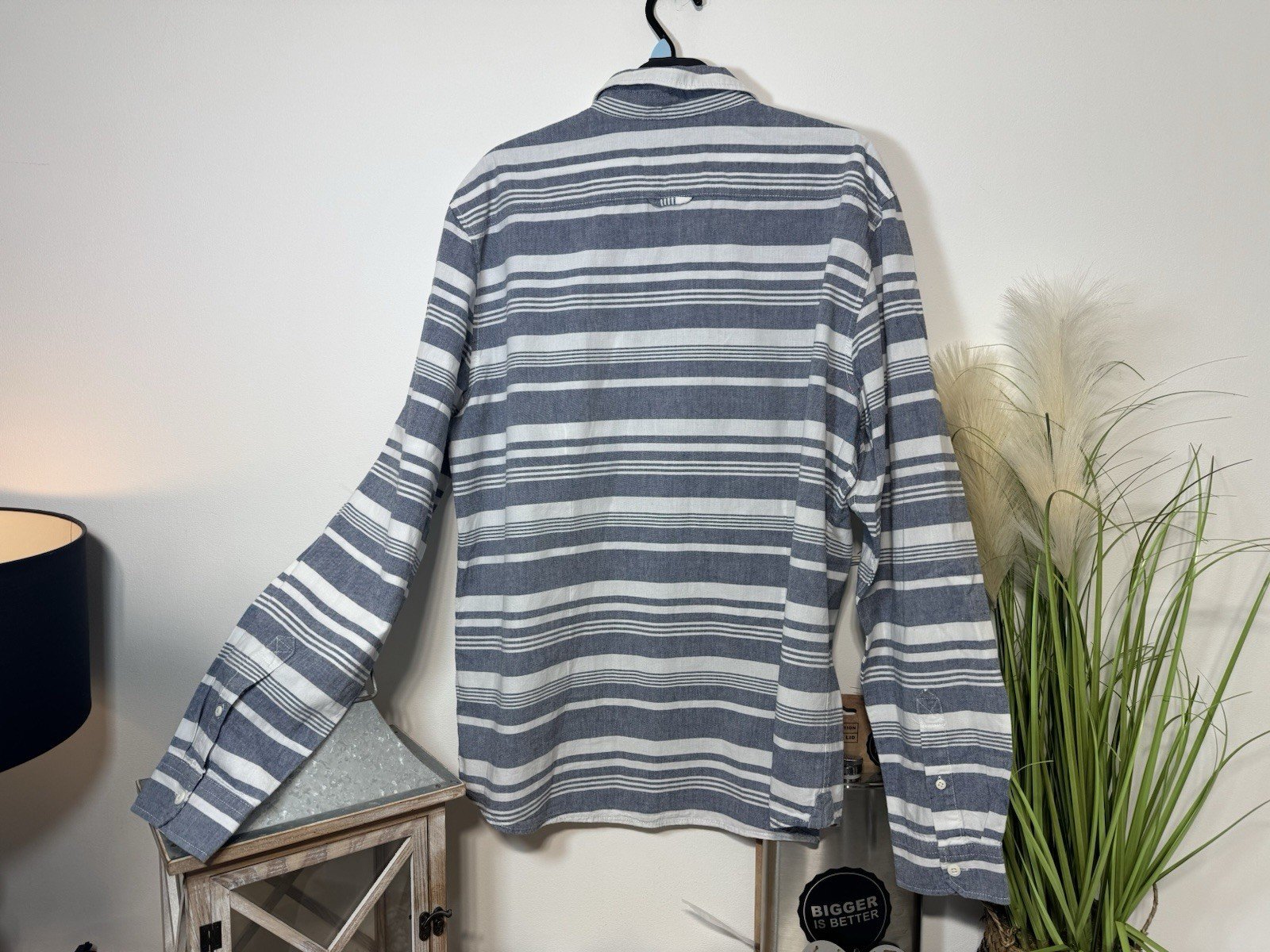 Angelo Litrico Stripe Long Sleeve Shirt Size L