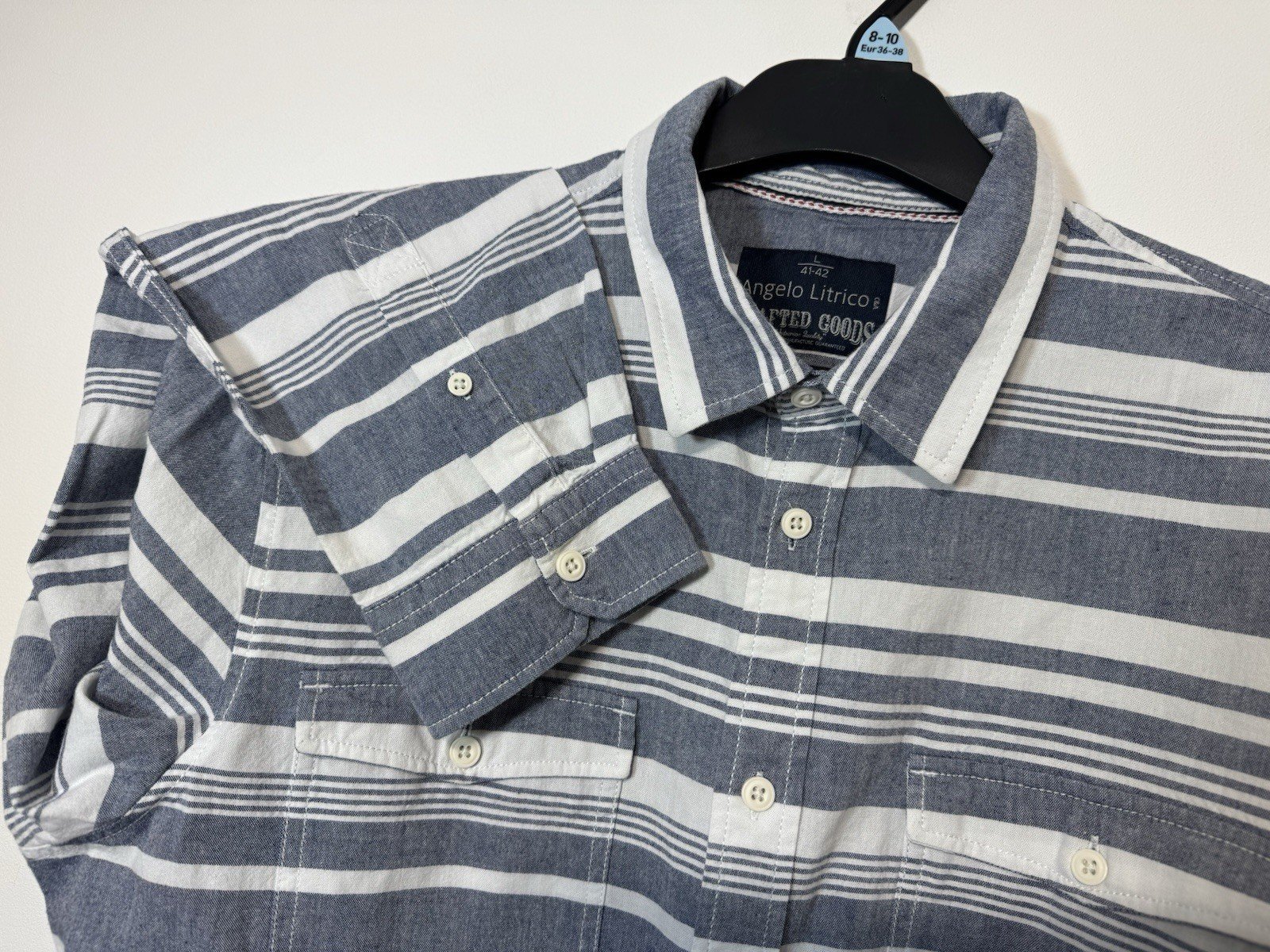 Angelo Litrico Stripe Long Sleeve Shirt Size L