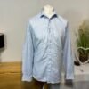 Baby Blue Woven Regular Fit Long Sleeve Shirt Size L Neck 16