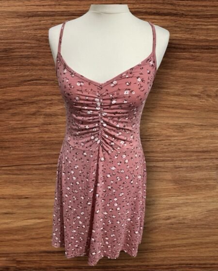 Boohoo Pink Froral Slip Ditsy Dress Stunning Summer Dress Size UK 12