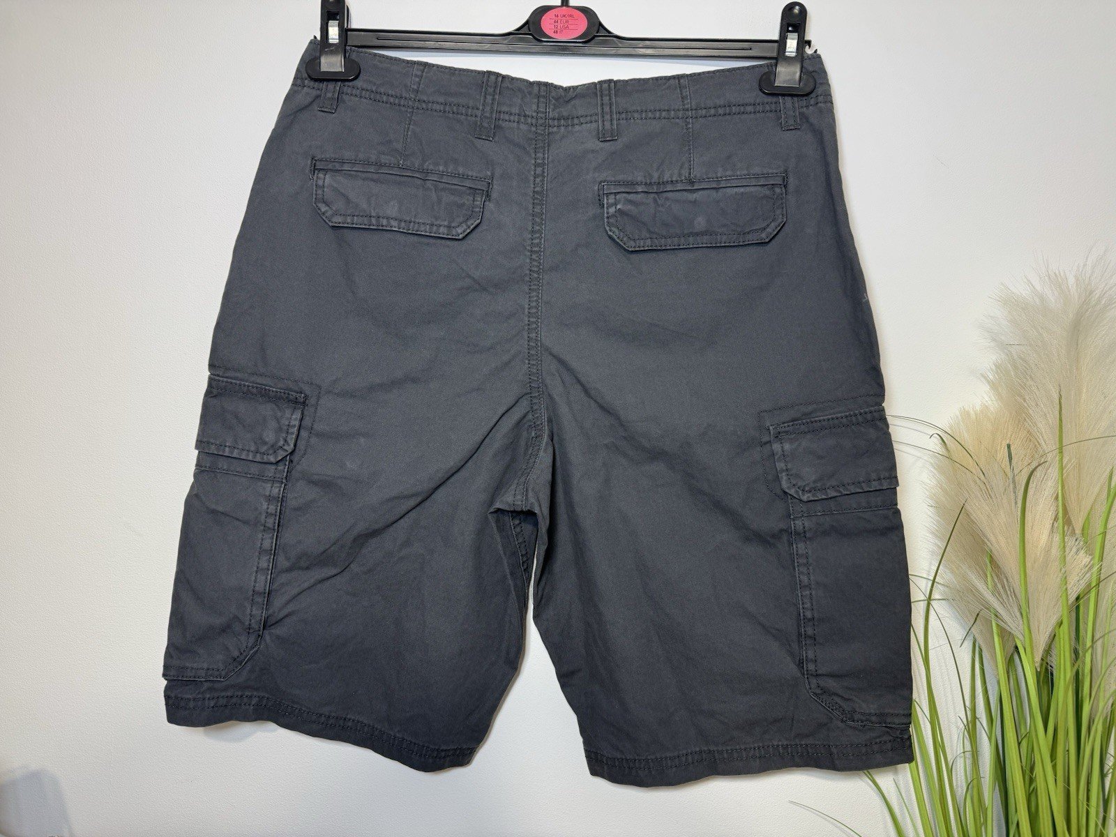 Charcoal Grey Cargo Shorts W32
