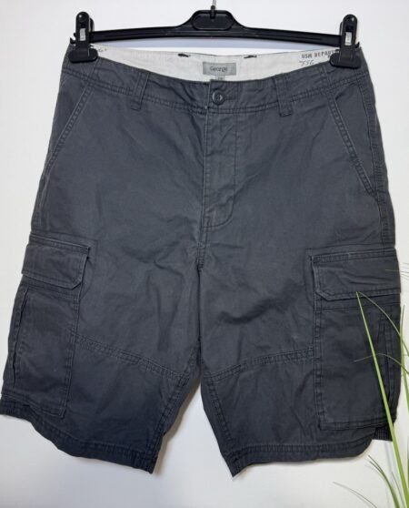 Charcoal Grey Cargo Shorts W32