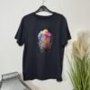 Charcoal Grey Graphic Short Sleeve T-Shirt Size M