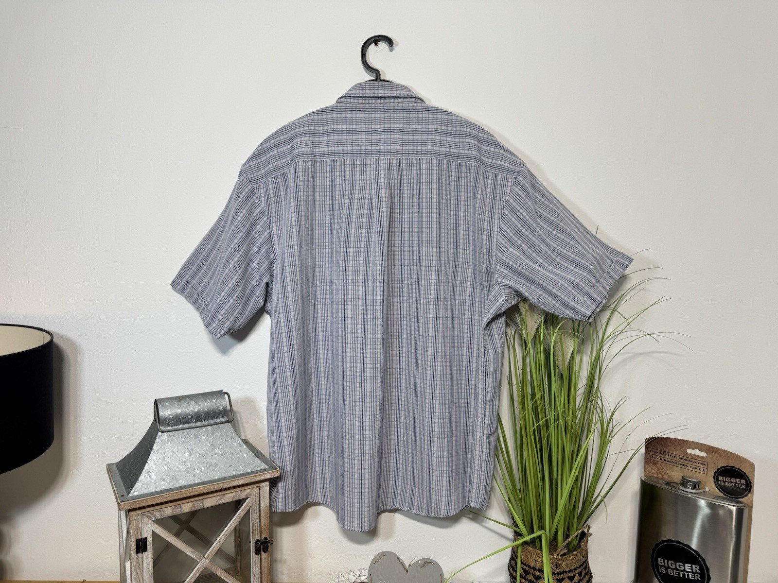 Colin Montgomerie Check Short Sleeve Shirt Size 2XL