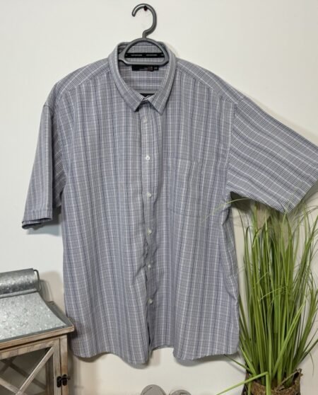 Colin Montgomerie Check Short Sleeve Shirt Size 2XL